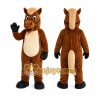 Brown Horse Mascot Costume with Custom Logo Brown Horse Mascot Costume with Custom Logo