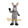 Gray Donkey Mascot Costume with Custom Logo Gray Donkey Mascot Costume with Custom Logo