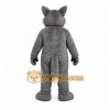Gray Wolf Mascot Costume with Custom Logo Gray Wolf Mascot Costume with Custom Logo