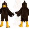Brown Bird Mascot Costume with Custom Logo