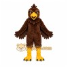 Brown Bird Mascot Costume with Custom Logo