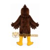 Brown Bird Mascot Costume with Custom Logo