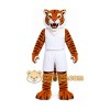 Orange Tiger Mascot Costume with Custom Logo Orange Tiger Mascot Costume with Custom Logo