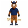 Brown Horse Mascot Costume with Custom Logo Brown Horse Mascot Costume with Custom Logo