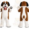 Brown Dog Mascot Costume with Custom Logo