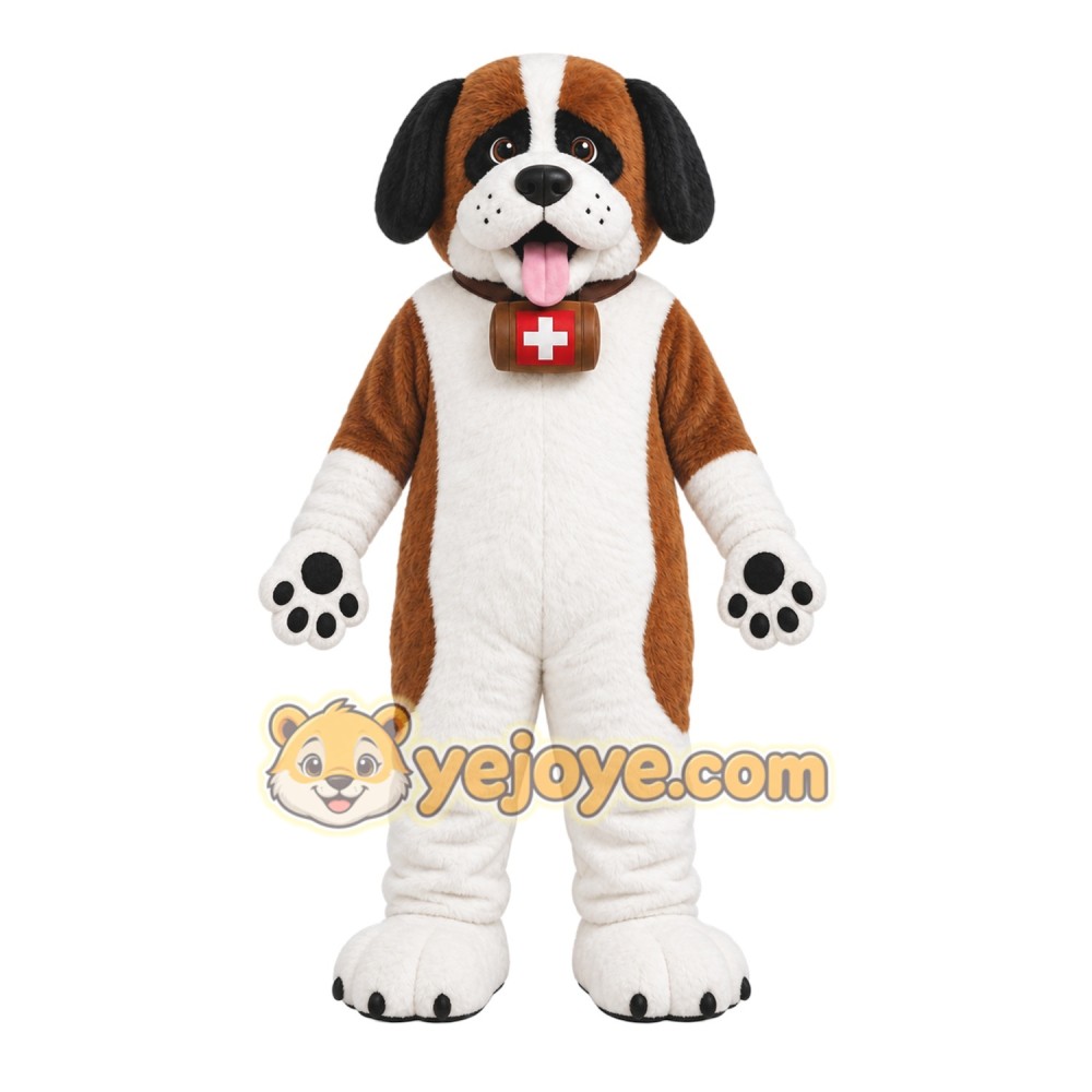 Brown Dog Mascot Costume with Custom Logo Brown Dog Mascot Costume with Custom Logo