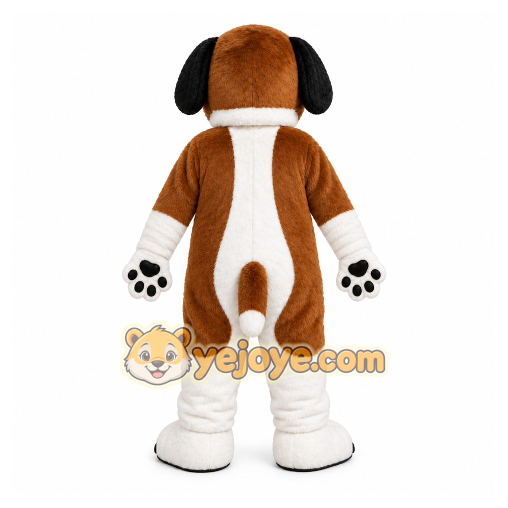 Brown Dog Mascot Costume with Custom Logo Brown Dog Mascot Costume with Custom Logo