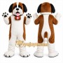 Brown Dog Mascot Costume with Custom Logo