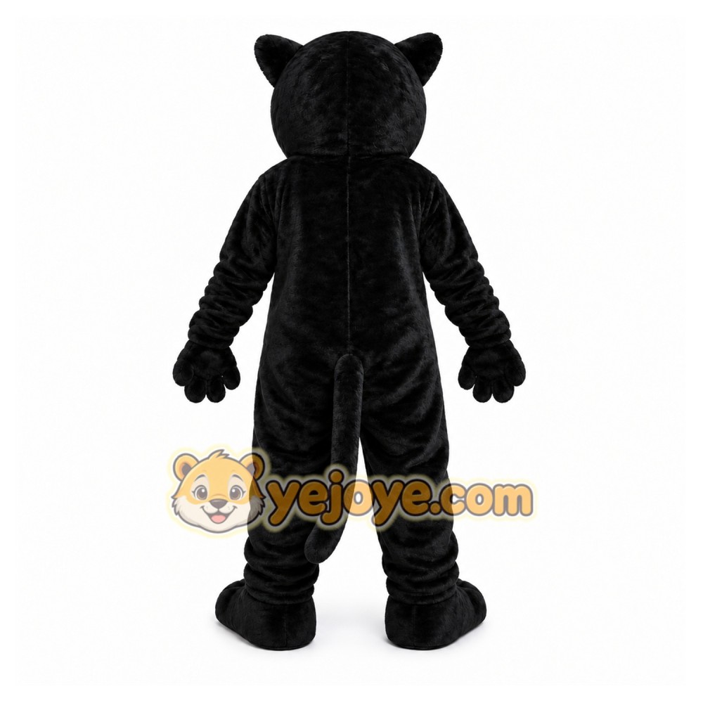 Black Panther Mascot Costume with Custom Logo Black Panther Mascot Costume with Custom Logo