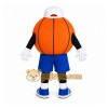 Orange Basketball Mascot Costume with Custom Logo Orange Basketball Mascot Costume with Custom Logo