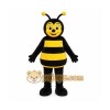 Black Bee Mascot Costume with Custom Logo Black Bee Mascot Costume with Custom Logo
