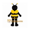 Black Bee Mascot Costume with Custom Logo Black Bee Mascot Costume with Custom Logo