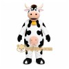 White Cow Mascot Costume with Custom Logo White Cow Mascot Costume with Custom Logo