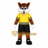 Brown Fox Mascot Costume with Custom Logo Brown Fox Mascot Costume with Custom Logo