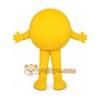 Yellow Smiley Mascot Costume with Custom Logo Yellow Smiley Mascot Costume with Custom Logo