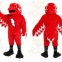 Red Bird Mascot Costume with Custom Logo