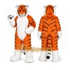 Orange Tiger Mascot Costume with Custom Logo Orange Tiger Mascot Costume with Custom Logo