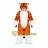 Orange Tiger Mascot Costume with Custom Logo Orange Tiger Mascot Costume with Custom Logo