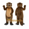 Brown Otter Mascot Costume with Custom Logo Brown Otter Mascot Costume with Custom Logo