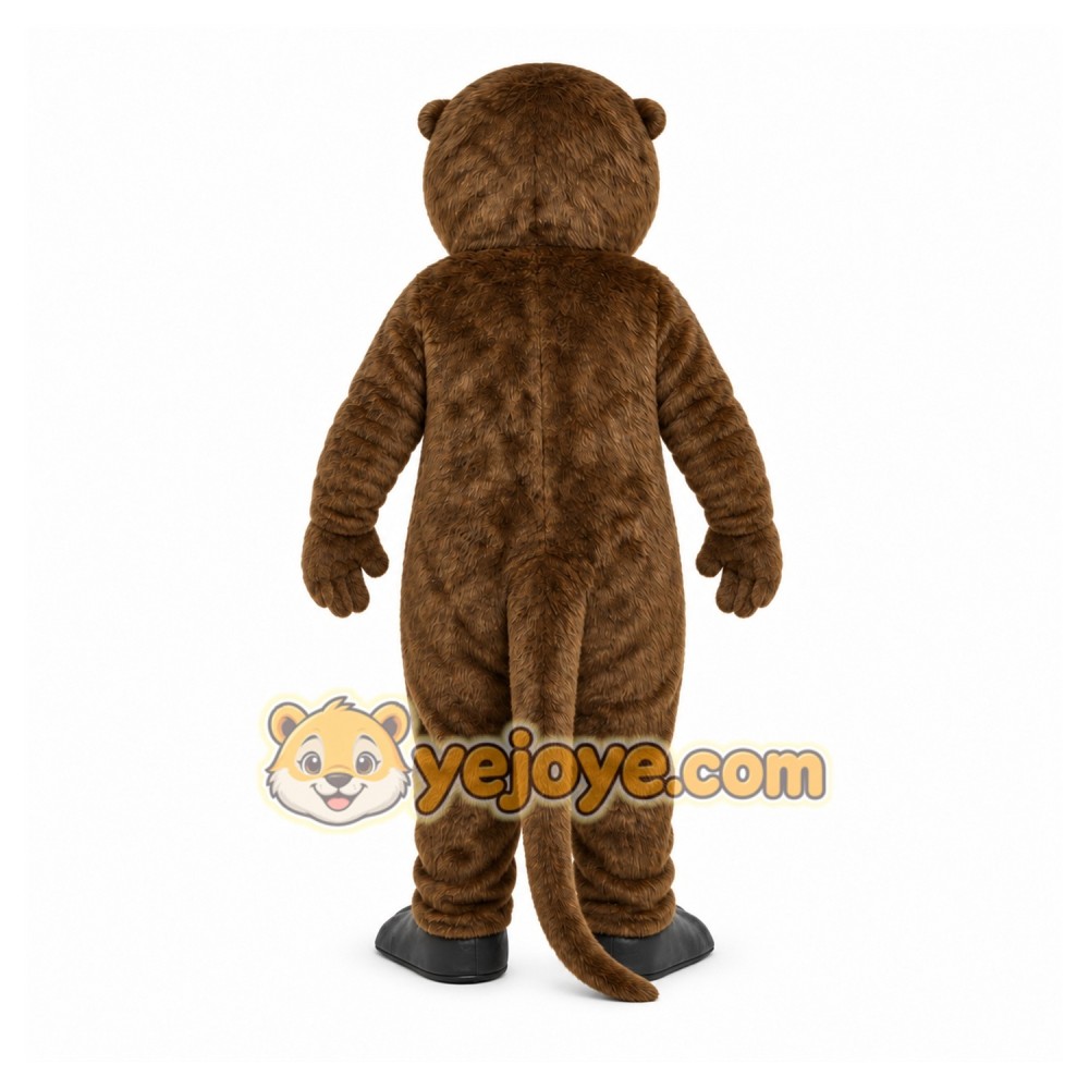 Brown Otter Mascot Costume with Custom Logo Brown Otter Mascot Costume with Custom Logo