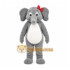 Gray Elephant Mascot Costume with Custom Logo Gray Elephant Mascot Costume with Custom Logo