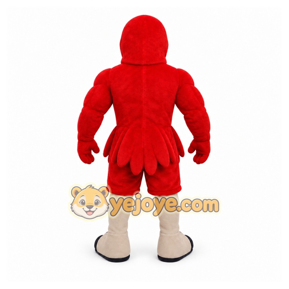 Red Bird Mascot Costume with Custom Logo