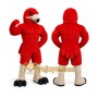 Red Bird Mascot Costume with Custom Logo