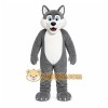 Gray Wolf Mascot Costume with Custom Logo Gray Wolf Mascot Costume with Custom Logo