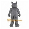 Gray Wolf Mascot Costume with Custom Logo Gray Wolf Mascot Costume with Custom Logo