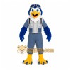Blue Bird Mascot Costume with Custom Logo