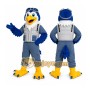 Blue Bird Mascot Costume with Custom Logo