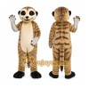 Brown Meerkat Mascot Costume with Custom Logo Brown Meerkat Mascot Costume with Custom Logo