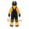 Yellow Worker Mascot Costume with Custom Logo Yellow Worker Mascot Costume with Custom Logo