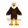 Brown Eagle Mascot Costume with Custom Logo