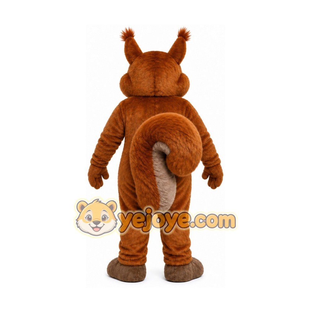 Brown Squirrel Mascot Costume with Custom Logo Brown Squirrel Mascot Costume with Custom Logo