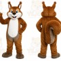 Brown Squirrel Mascot Costume with Custom Logo