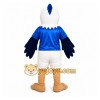 Blue Eagle Mascot Costume with Custom Logo