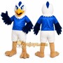 Blue Eagle Mascot Costume with Custom Logo