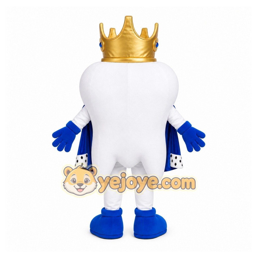 White Tooth Mascot Costume with Custom Logo White Tooth Mascot Costume with Custom Logo
