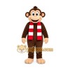 Brown Monkey Mascot Costume with Custom Logo Brown Monkey Mascot Costume with Custom Logo
