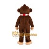 Brown Monkey Mascot Costume with Custom Logo Brown Monkey Mascot Costume with Custom Logo