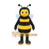 Yellow Bee Mascot Costume with Custom Logo Yellow Bee Mascot Costume with Custom Logo