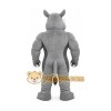 Gray Rhino Mascot Costume with Custom Logo Gray Rhino Mascot Costume with Custom Logo