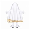 White Ghost Mascot Costume with Custom Logo White Ghost Mascot Costume with Custom Logo