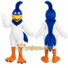 Blue Bird Mascot Costume with Custom Logo