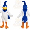 Blue Bird Mascot Costume with Custom Logo