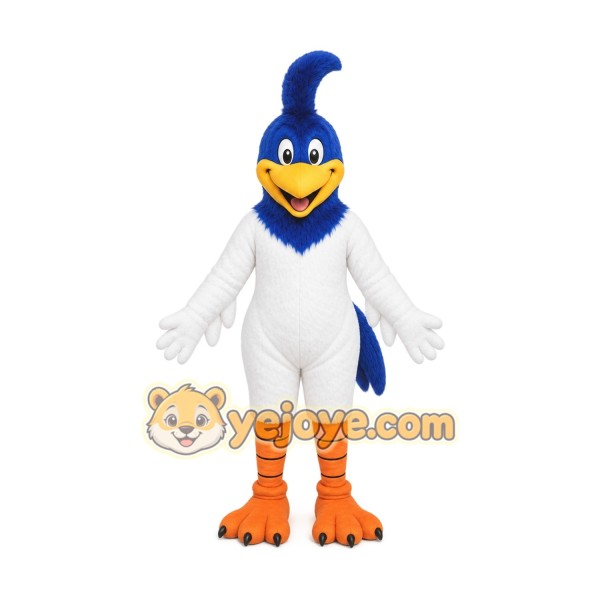 Blue Bird Mascot Costume with Custom Logo Blue Bird Mascot Costume with Custom Logo