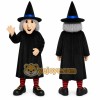 Black Witch Mascot Costume with Custom Logo Black Witch Mascot Costume with Custom Logo