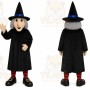Black Witch Mascot Costume with Custom Logo