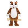 Brown Hamster Mascot Costume with Custom Logo Brown Hamster Mascot Costume with Custom Logo